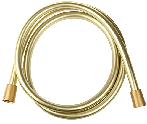 Sanixa Premium Duschschlauch 170cm in Gold – Elegantes Design PVC Hochdruck & Universell Passend goldener Brauseschlauch 1/2 Zoll Standard-Anschluss