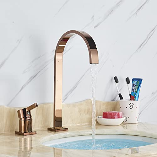 YHSGY Mattschwarz Badezimmer Küchenspüle Wasserhahn Sanftes Abwasser Mode Waschbecken Waschbecken Wasserhahn Heiß- Und Kaltwasser Mischbatterien