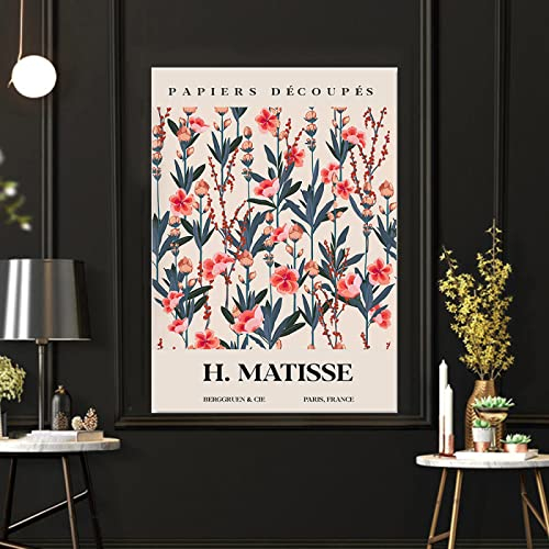 Henri Matisse Poster Bunte Linie Botanisches Poster Baum Grünes Blatt Poster Matisse Bild Vintage Abstrakte Pflanze Galerie Poster Minimalistische Wand Bilder Matisse Kunstdrucke 0610378
