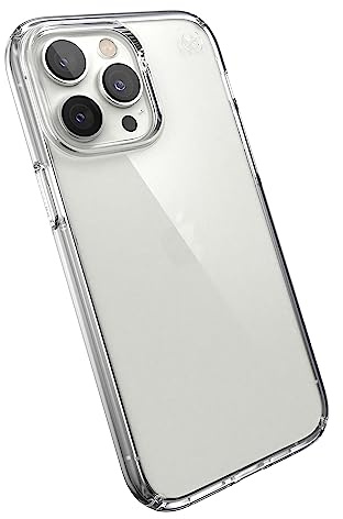 Speck Presidio Perfect-Clear - iPhone 14 Pro Max Hülle mit Microban-Beschichtung (transparent)