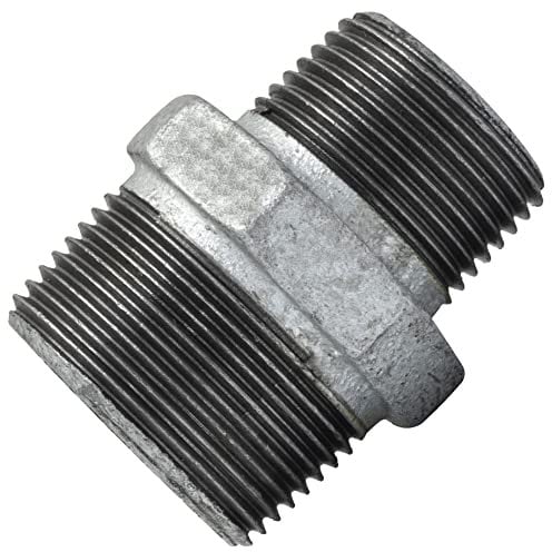 AERZETIX - C65076 - Riduzione maschio-maschio 1 1/4'' x 1 zincato - in ghisa - raccordo tubo filettatura avvitabile - idraulico-riscaldamento impianto di acqua potabile manicotto alimentazione