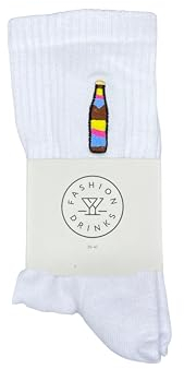 Fashion Drinks Crew Socks Herren & Damen aus Bio Baumwolle im Cola Mix Design (42-46)