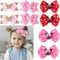 Mouse Ears Hair Bows Clips for Girl, 8pcs Hair Bows Accessory Mouse Ear Cute Mice Hair Clip for Girls Accessories for Princess Decoration Cosplay Birthday Gift Glitter Christmas Party 4.3inch