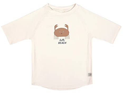 LÄSSIG Rashguard - Maglietta da bagno a maniche corte, protezione UV, a maniche corte, latte di granchio, 3-6 Mesi, Rash guard