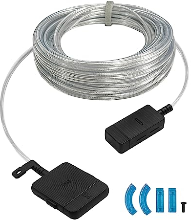 Cavo ottico con connessione invisibile VG-SOCR15/ZA per TV Samsung QN43-85 LS03CA LS03BA LS03AA QLED 4K 8K The Frame TV da 15 m