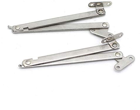 2 bisagras de acero inoxidable plegables de cierre suave para armarios de cocina, armarios, caravanas, ventanas, puertas, muebles, 2 unidades (1 par)