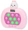 Quick Push Bubble Game for Kids & Adults, Mini Handheld Fast Speed Push Game, Relieving Stress Pop Fidget Game Toys for Boys, Girls, Teens (Bildschirm-Kaninchen anzeigen)