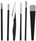Kit 6 Piezas Herramientas Pedicura U?as Encarnadas con Levantadores y Bolsa