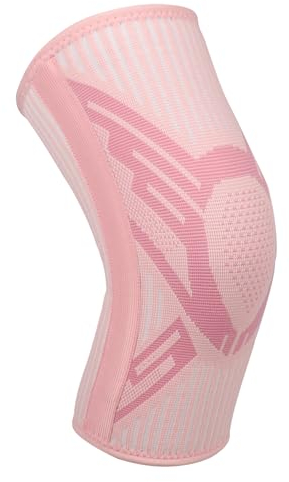 Yasdyri Rodillera de compresión para hombres y mujeres, antideslizante, con estabilizadores laterales para deportes, artritis, ACL, alivio del dolor de articulaciones, desgarro de menisco (rosa, XL)