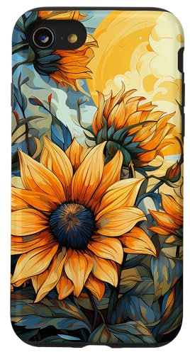 iPhone SE (2020) / 7 / 8 Sunflowers Van Gogh Style Graphic Case