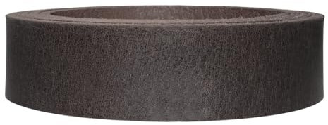 Lederriemen.com Wasserbüffel Lederriemen 'Virginia', Büffelleder mit Antik Glanz/Used Optik ca. 3,6mm, Farbe:dunkelbraun, Breite:2cm breit