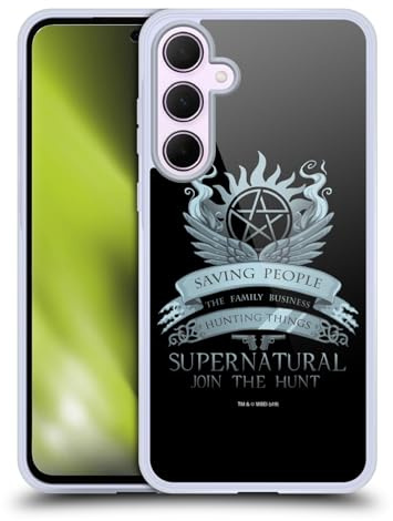 Head Case Designs Offizielle Supernatural Saving People Logo Vektoren Gel Handyhülle Hülle [Militärischer Schutzgrad] Kompatibel mit Samsung Galaxy A35 5G