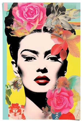 REINDERS Poster, Frida Pop, Wohnzimmer, Poster, Wanddeko, Room Decor, 150 gr. glänzend Bilderdruckpapier, Mehrfarbig, 91,5x61cm