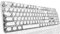 EWEADN TK950 Wireless Mechanical Keyboard, 104 Keys Mechanical Keyboard, Aesthetic Typewriter Keyboard with White Backlight, Anti-Ghosting, Blue Switch, Bluetooth/2.4