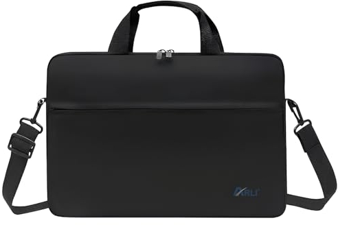 ARLI Laptoptasche 17 Zoll mit Trolleyband Laptop Notebook Tasche Schultergurt Schultertasche Umhängetasche Tragetasche Notebooktasche Handtasche
