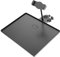 UPKOCH Universal Microphone Stand Tray with Phone Holder, Adjustable Clamp-On Music Stand Shelf for Live Streaming, Recording, Karaoke, and Music Sheets, Black, 27x20.5cm