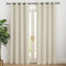 NICETOWN Beige Vorhang Blickdicht Vorhang Isolierend Kälteschutz Gardinen 200 cm Lang Verdunkelungsvorhang Ösen Vorhänge Wohnzimmer Modern Übergardinen Ösenschal 2er Set, Hellbeige H200 x B140 cm