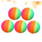 MOLUCKFU Regenbogenball Hüpfspielball 22 cm Verdicktes PVC Pool Spielzeug Für Kinder Outdoor Aktivitäten Handball Strand