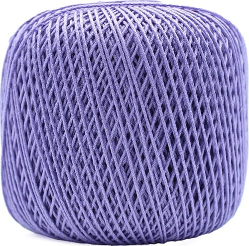 Gomitolo 50gr Cotone uncinetto Mimosa N 5 Primavesi ricamo uncinetto vari colori (264 LILLA)