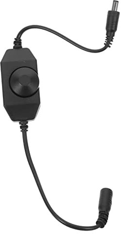 NUOBESTY Dimmer Rotativo Per Lampade Led e Strip Monocolore Regolatore Di Luminosità e Interruttore off Controller Di Intensità Per Lampade Da Scrivania Compatibile Con Varialuce e Potenzio