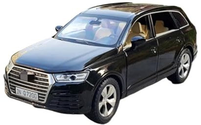 YCNXEB Miniatur Modelle 1 32 Für Audi Q7 Hohe Simulation SUV Legierung Auto Modell Sammlung Diecast Metall Spielzeug Auto Modell Sound Und Licht Originalgetreue Nachbildung(Schwarz)