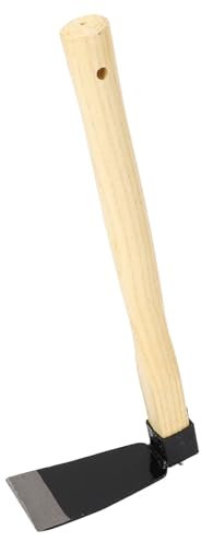 Eujgoov Gartenhacke mit Holzgriff mit Ergonomischem Design und Robustem Cutter - Ideal Zum Unkraut und Pflanzen, Geeignet für Hausgärtner