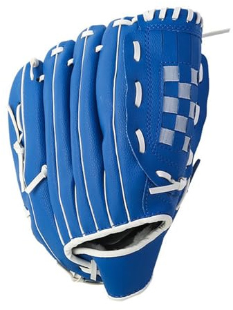 Dilwe Guante de Béisbol para Niños con Cuero PU, Guante de Mano Izquierda de Bolsillo Profundo con Pelusa Suave para Niños y Niñas 10.5in / 11.5in / 12. Opcional, / Marrón y Negro/Rosa Rojo