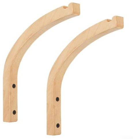 YUANGANG Lot de 2 supports muraux en bois pour pots de fleurs, pots de fleurs, paniers suspendus