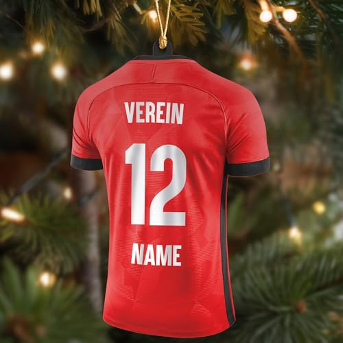 Leverkusen XXL Weihnachtsbaumschmuck - Leverkusen Fanartikel personalisierte Weihnachtskugeln, Leverkusener Fan Christbaumschmuck, Leverkusener Weihnachtsdeko - Fanartikel Geschenk