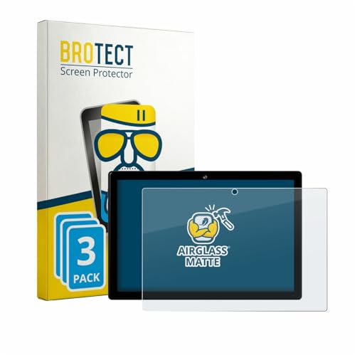 BROTECT Entspiegelungs Schutzglas für Crelander T40 10.1 (3 Stück) Schutzfolie Glas Matt [Extrem Kratzfest 9H, Anti-Reflex, Anti-Fingerprint]