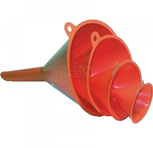 Plastic Funnel Kit 4 Funnels Sizes: 50-120mm