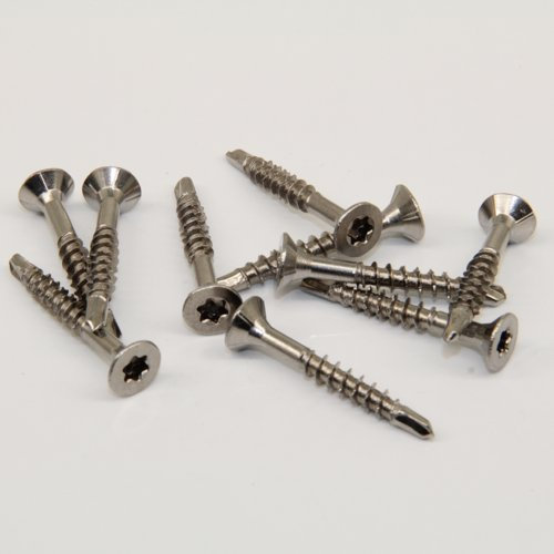 100 Stück Spanplattenschrauben mit Bohrspitze A2 5,0X45 TORX TX25