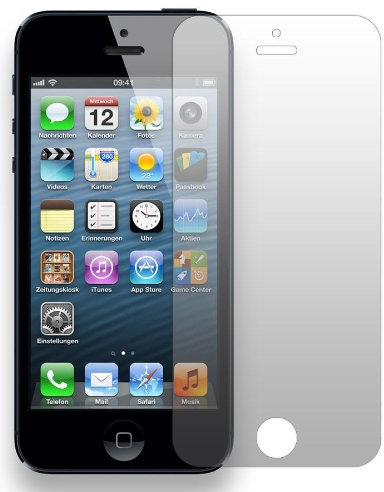 Slabo 2 x Displayfolie für iPhone 5 | 5S | 5C | SE Displayschutzfolie Zubehör No Reflexion MATT