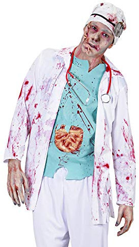 W WIDMANN MILANO Party Fashion - Kostüm Zombie Doktor, blutige OP Kleidung, Horror Arzt