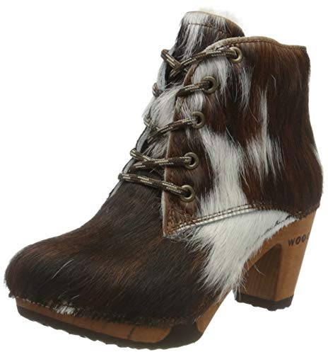 Woody Damen Betty Kurzschaft Stiefel, Mehrfarbig (Natur)