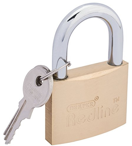 Draper Redline 68023 50 mm Brass Cylinder Padlock