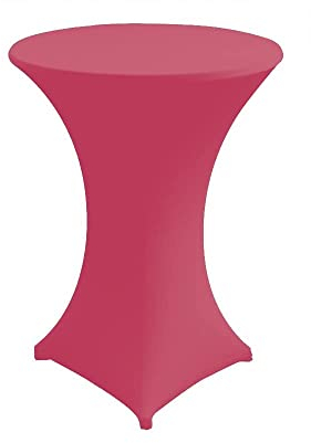Babat Stehtischhusse Stretch Premium Qualität in Farbe pink und Durchmesser 70-75 für Bistrotisch/Stehtisch