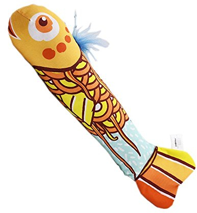ThxMadam Katzenminze Katzenspielzeug,Katzen Interaktives Spielzeug mit Katzenminze Fischform Katzen Kratzer Cat Toy Fish mit Catnip für Indoor-Kätzchen