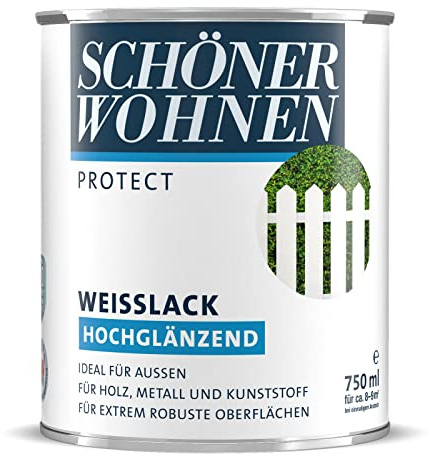 Profidur Fenster- und Türenlack 375 ml Hochglänzend reinweiss Schöner Wohnen
