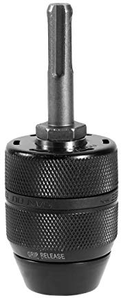 OUNONA Keyless Steel Black 3-Jaw Drill Chuck, Aluminium Drilling Adapter Converter for 2-13mm Drill Bits, Compatible with Drilling Machine