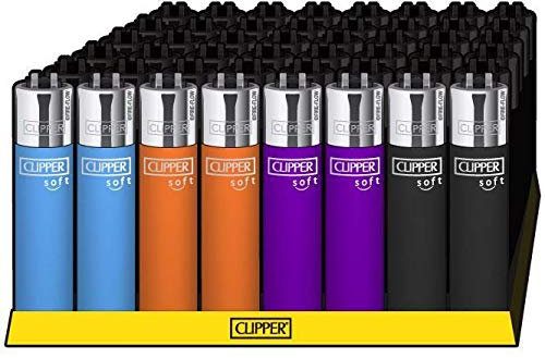 CLIPPER® Classic Large nachfüllbare Feuerzeuge | 5 Stück | Soft Touch #3