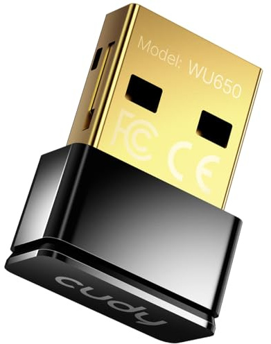 Cudy - Adaptador wifi USB AC 650 Mbps para PC, Dongle de 5GHz/2.4GHz, inalámbrico ordenador sobremesa/ordenador portátil, nano, compatible con Windows XP/7/8/8.1/10, Mac