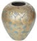 Beliani Moderne Deko-Vase aus Ton Gold/Türkis Nida