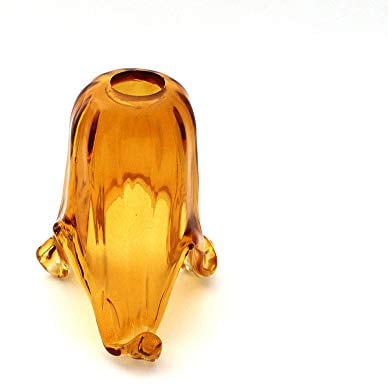 Vetro Murano coppa ricambio E14 lampadari, applique, lumetto, lampada art. arancio