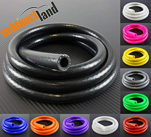 1m TUBO flessibile VARIO Silicone ID-Ø 22mm nero 200°C | Tubo Vuoto l'acqua raffreddamento | MOLTE DIMENSIONI E COLORI | Tubi aspirazione Condotto Gomma al metro tessuto Liquido refrigerante