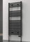 Luxury Premium Central Heating Ladder Rail Black Flat Heated Towel Radiator Rail 400mm x 1200mm
