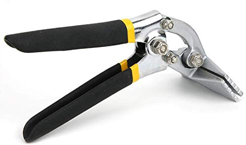 BWLZSP Pince à plier les tôles, sertisseuse manuelle à pince à tôle, pince à sertir à poignée antidérapante, cintreuse à tôles(Incurvé)