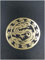 2 Stück Metall Gold Silber Dragon Badge Chrom Logo Vinyl Aufkleber Handy Aufkleber für Laptop Handy (Gold)
