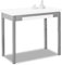 ASTIMESA Tipo Libro Mesa de Cocina, Metal, Blanco, 90x50cm