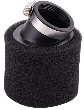 WOOSTAR 48mm Spugna Filtro Aria Curva Tubo Sostituzione per 250cc ATV Quad Scooter Dirt Pit Bike Ciclomotore Nero
